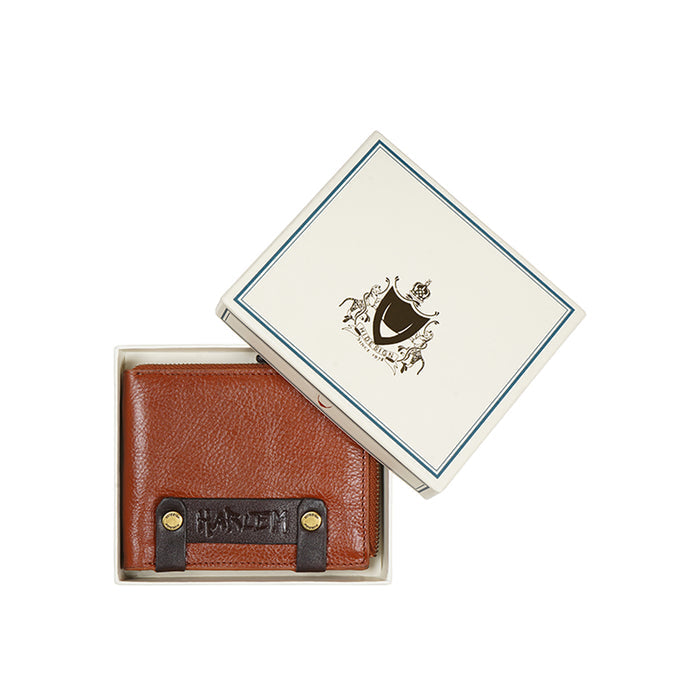 Jimi W2 Brown Leather Bi-Fold Wallet