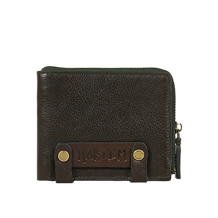 Jimi W2 Green Leather Bi-Fold Wallet