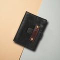 Jimi W3 Black Leather Passport Holder