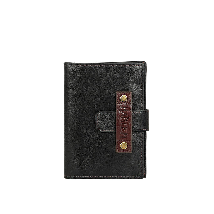 Jimi W3 Black Leather Passport Holder