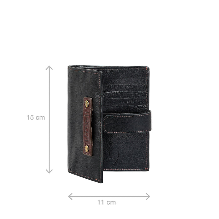 Jimi W3 Black Leather Passport Holder