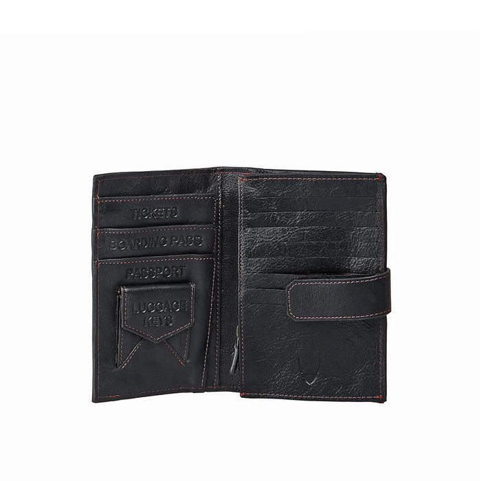 Jimi W3 Black Leather Passport Holder
