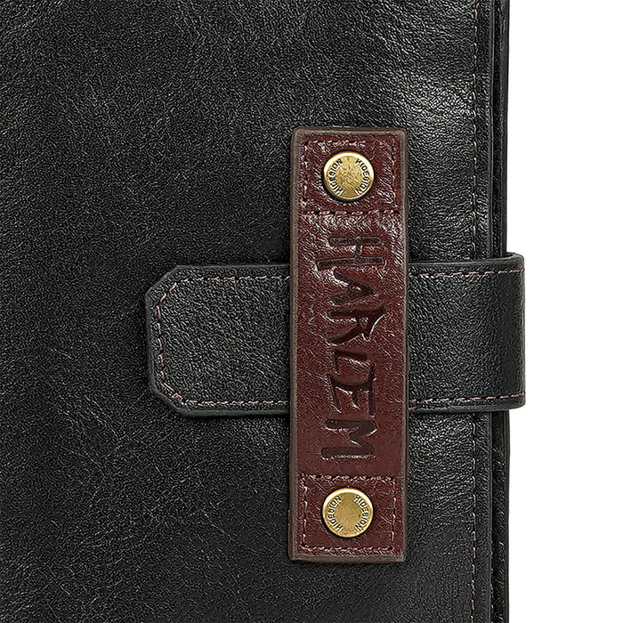 Jimi W3 Black Leather Passport Holder