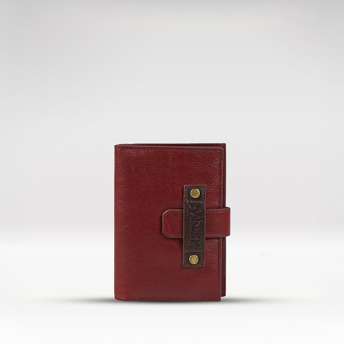 Jimi W3 Red Leather Passport Holder