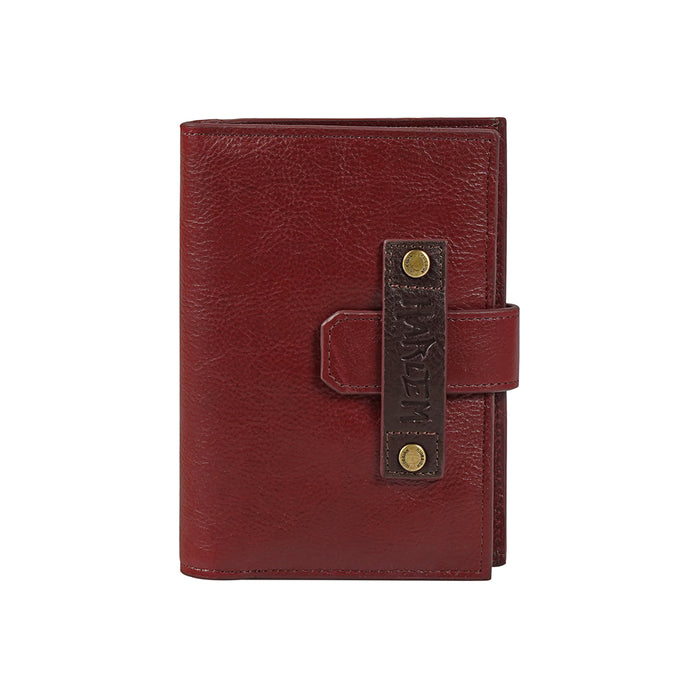 Jimi W3 Red Leather Passport Holder