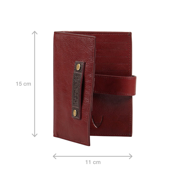 Jimi W3 Red Leather Passport Holder
