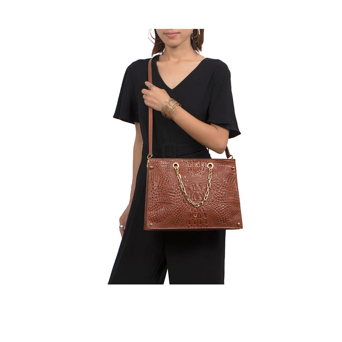 Jitterbug 02 Tan Leather Satchel