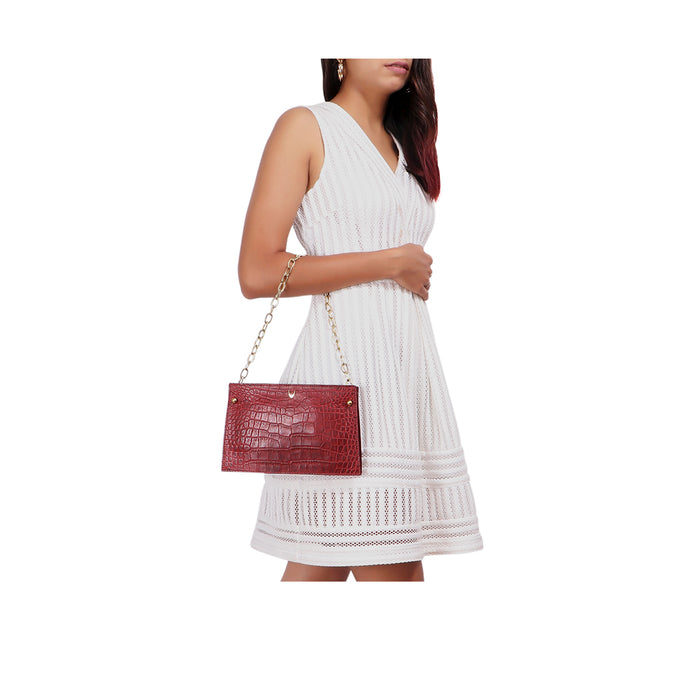 Jitterbug 03 Marsala Leather Shoulder Bag