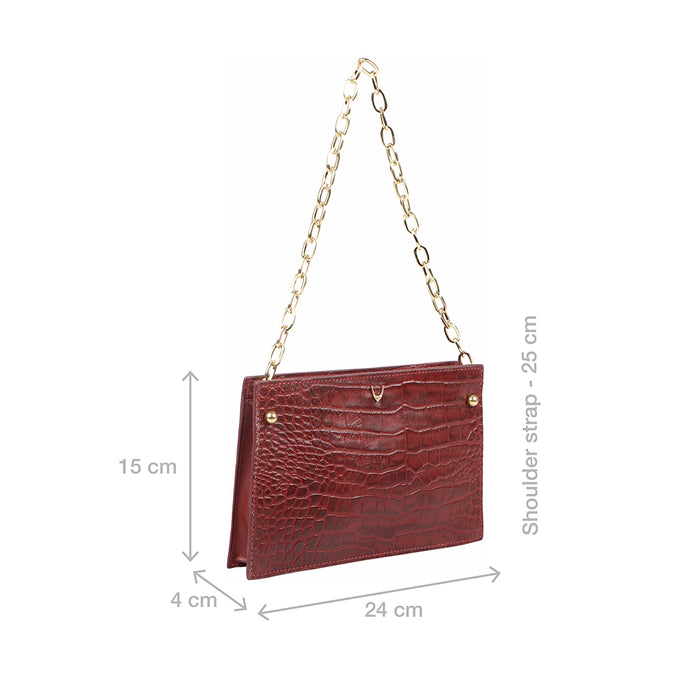 Jitterbug 03 Marsala Leather Shoulder Bag