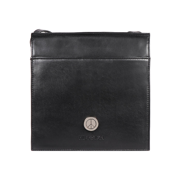 Joan 01 Black Leather Sling Bag