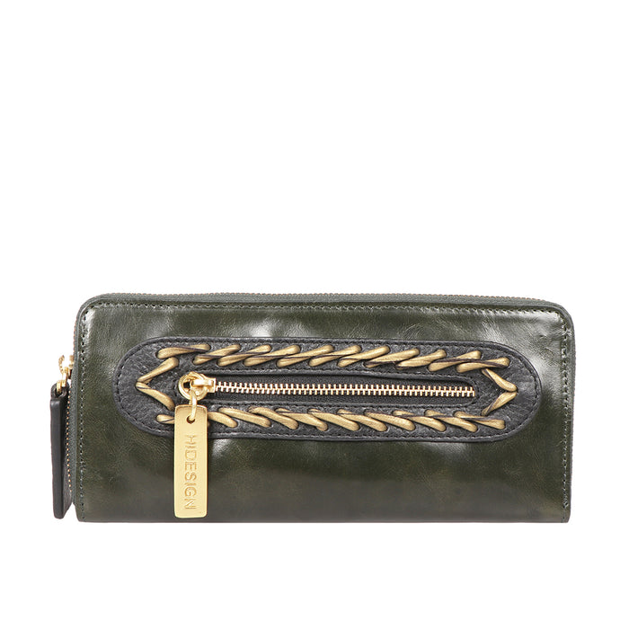 Joan Arc W1 Green Leather Pouch
