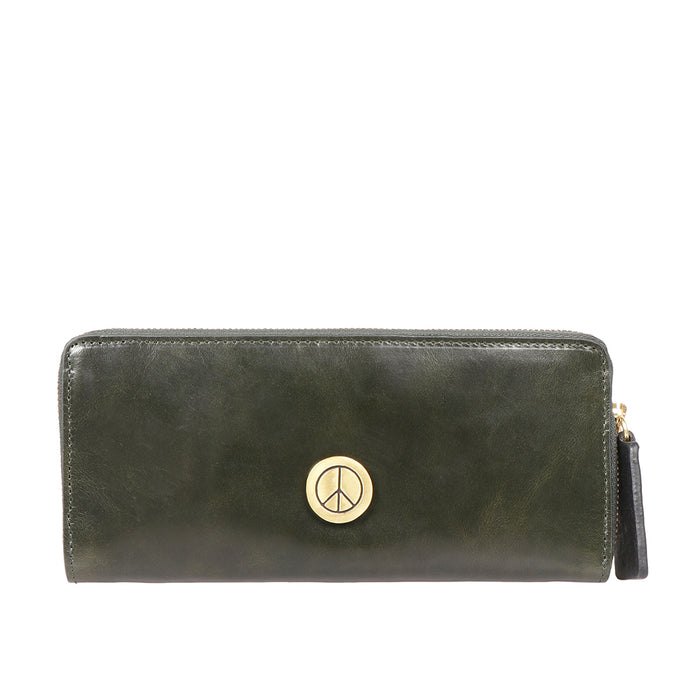 Joan Arc W1 Green Leather Pouch