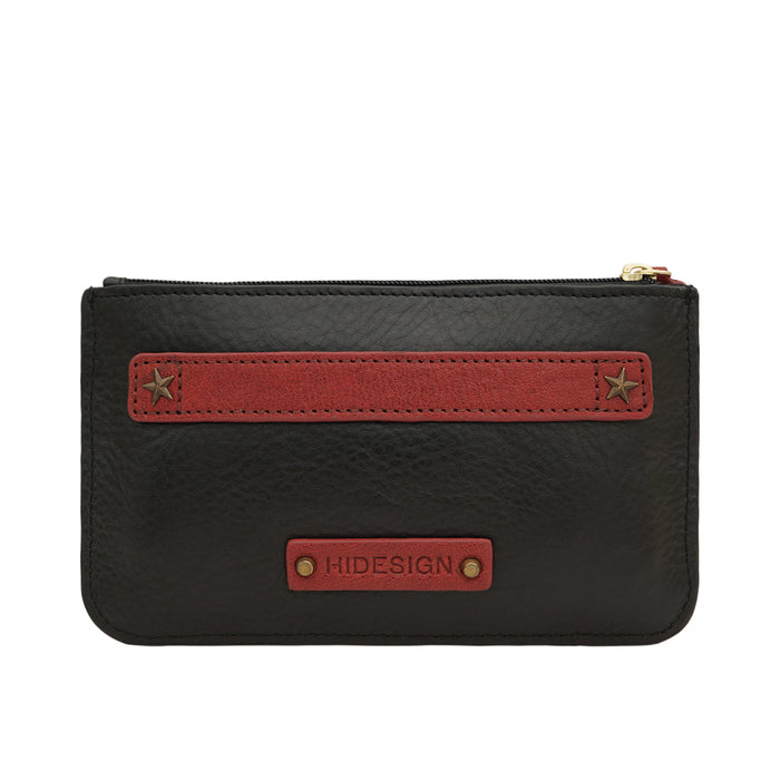 Joan Arc W2 Black Leather Wrist Pouch