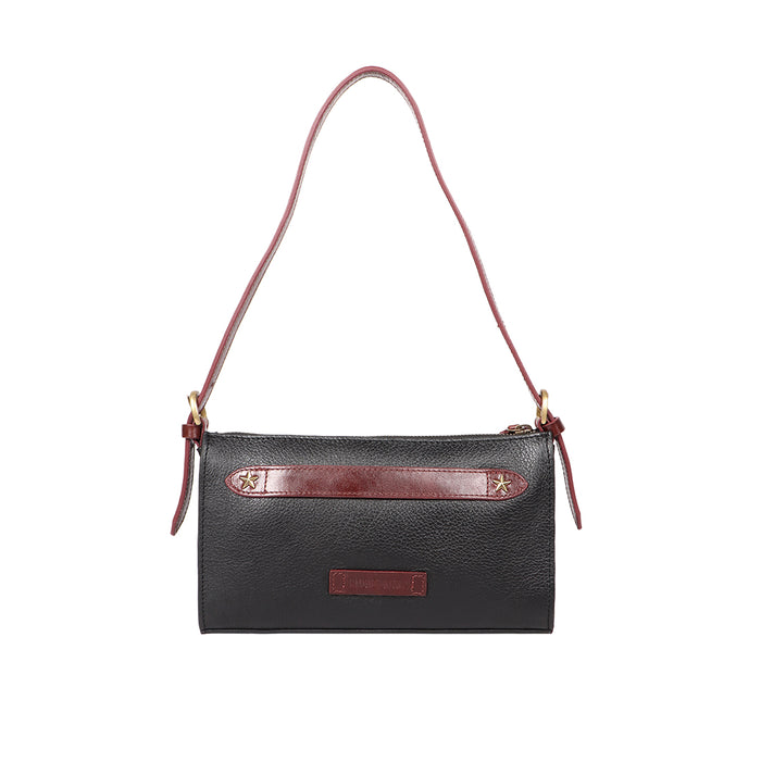 Joan Arc W3 Black Leather Clutch Wallet