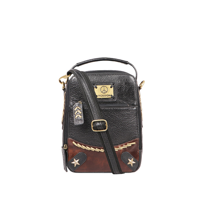 Joanarc 01 Black Leather Sling Bag