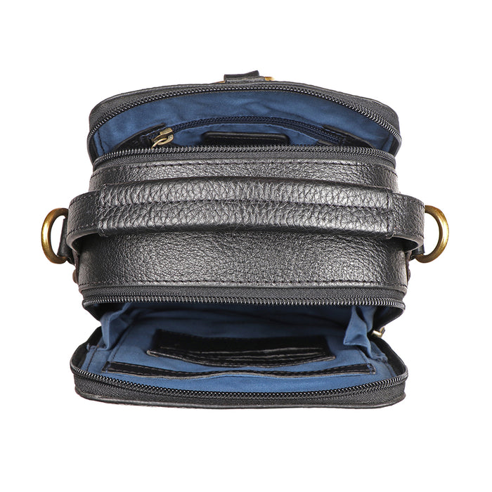 Joanarc 01 Black Leather Sling Bag