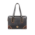 Joanarc 04 Black Leather Tote Bag