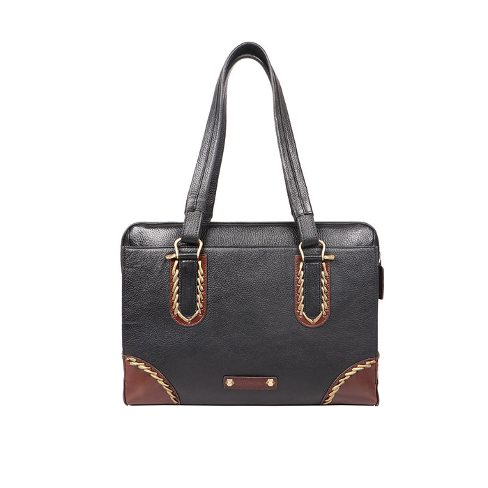 Joanarc 04 Black Leather Tote Bag