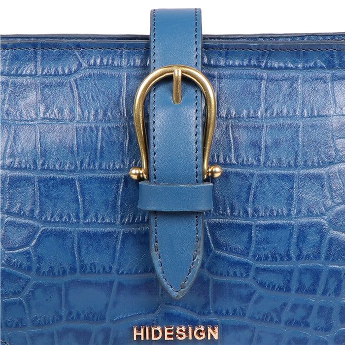 Joni 01 Blue Leather Sling Bag