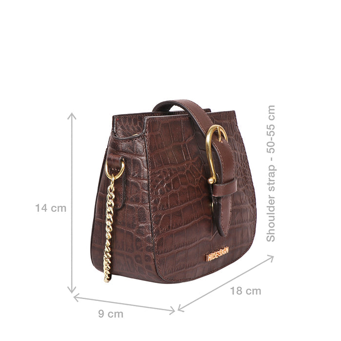 Joni 01 Brown Leather Sling Bag