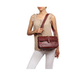 Joni 03 Red Leather Crossbody