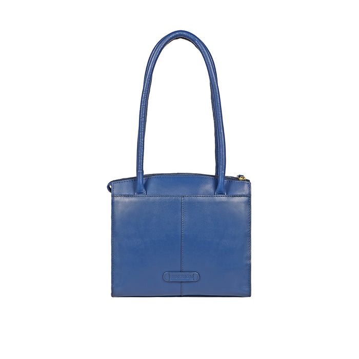 Joni 09 Blue Leather Shoulder Bag