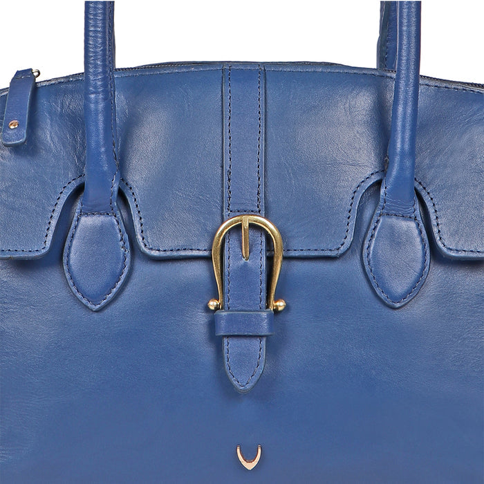 Joni 09 Blue Leather Shoulder Bag
