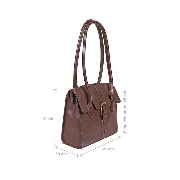 Joni 09 Brown Leather Shoulder Bag