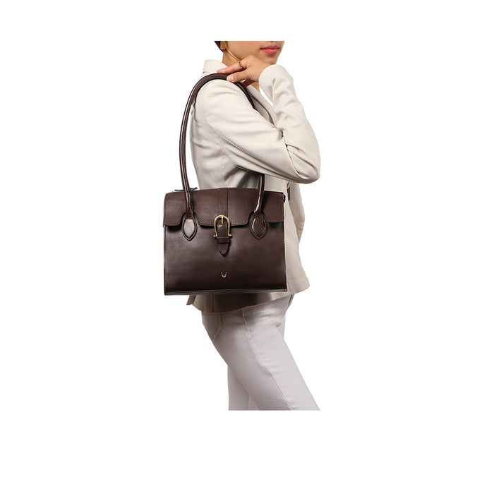 Joni 09 Brown Leather Shoulder Bag