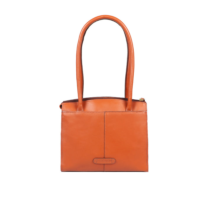 Joni 09 Orange Leather Shoulder Bag