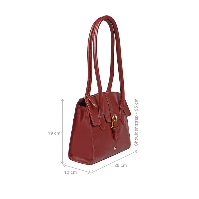 Joni 09 Red Leather Shoulder Bag