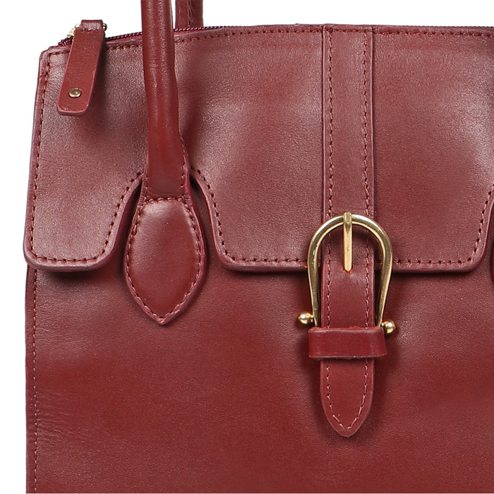 Joni 09 Red Leather Shoulder Bag