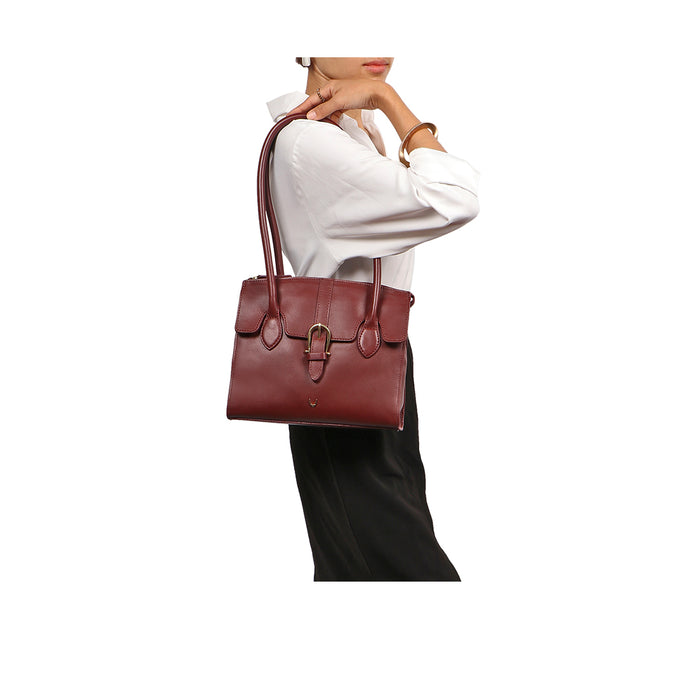 Joni 09 Red Leather Shoulder Bag