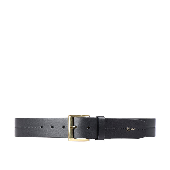 Jose Men's Black Non Reversible Leather Belt