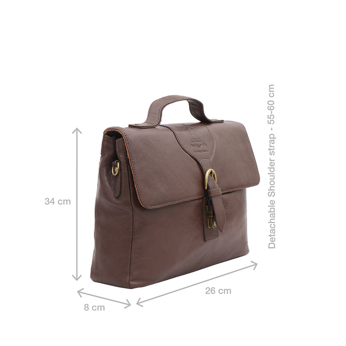 Juniper 01 E.I Brown Leather  Briefcase