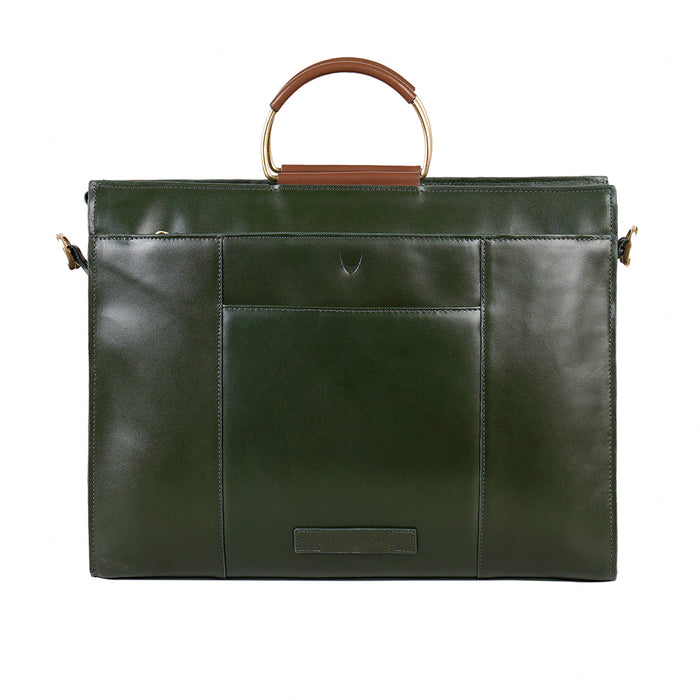 Kabuki 02 Green Leather Briefcase