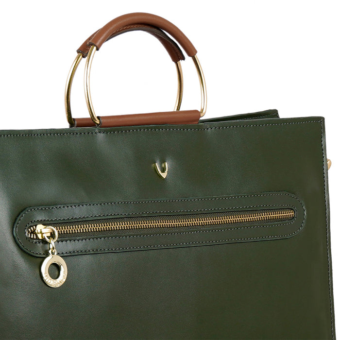 Kabuki 02 Green Leather Briefcase