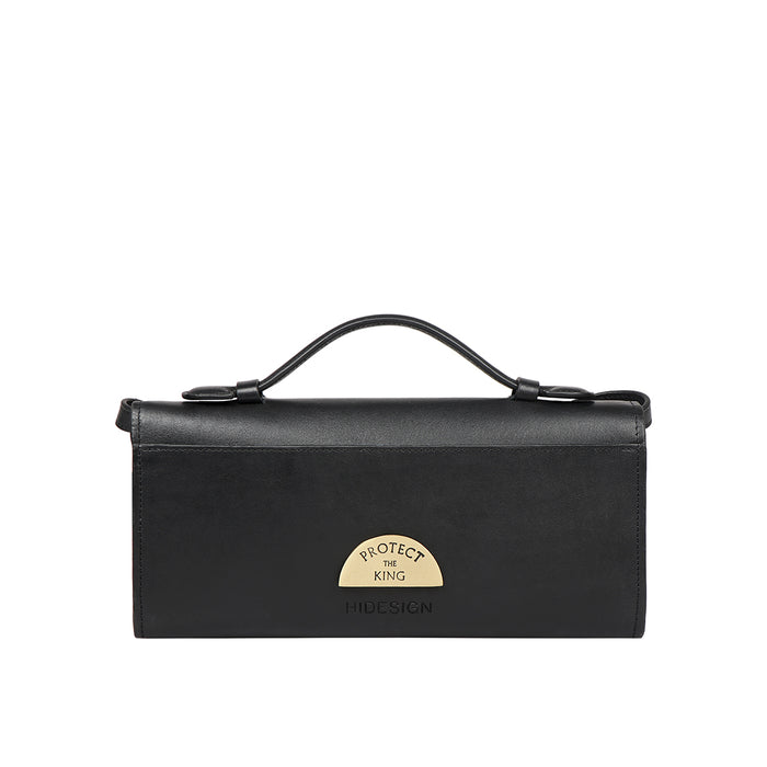 Kalinga 01 Black Leather Sling Bag