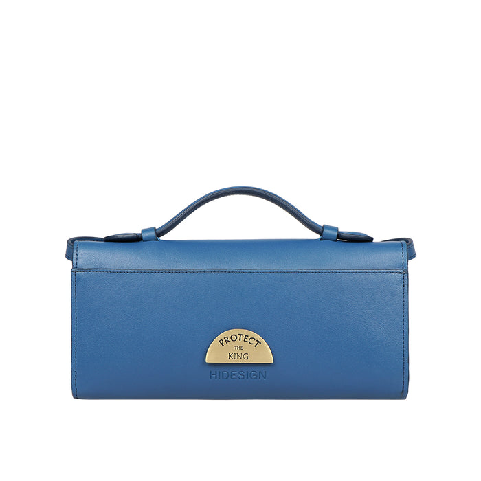 Kalinga 01 Blue Leather Sling Bag