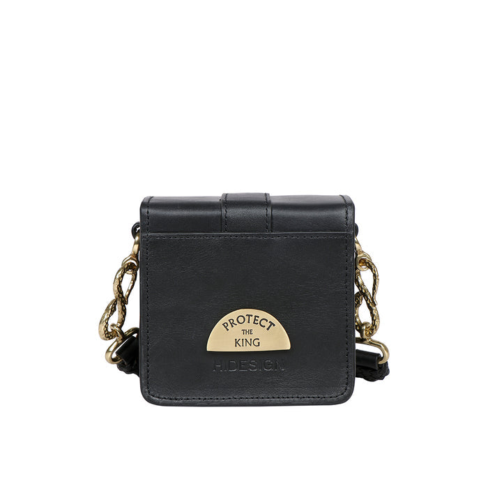 Kalinga 02 Black Leather Sling Bag