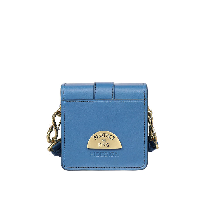 Kalinga 02 Blue Leather Sling Bag