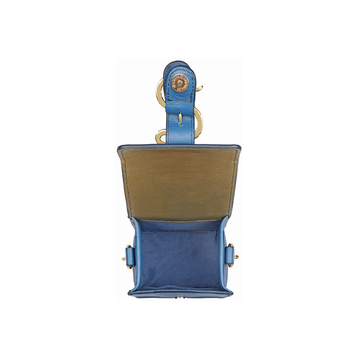 Kalinga 02 Blue Leather Sling Bag