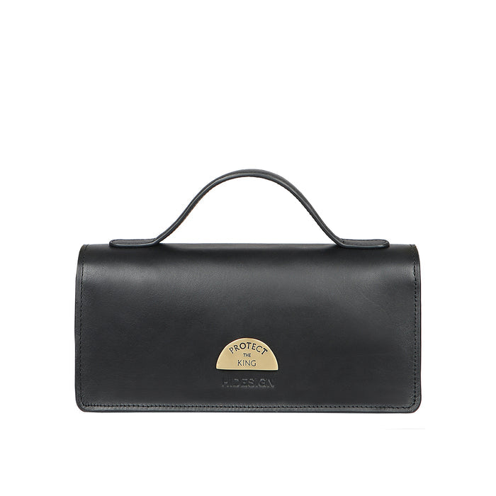 Kalinga 03 Black Leather Sling Bag