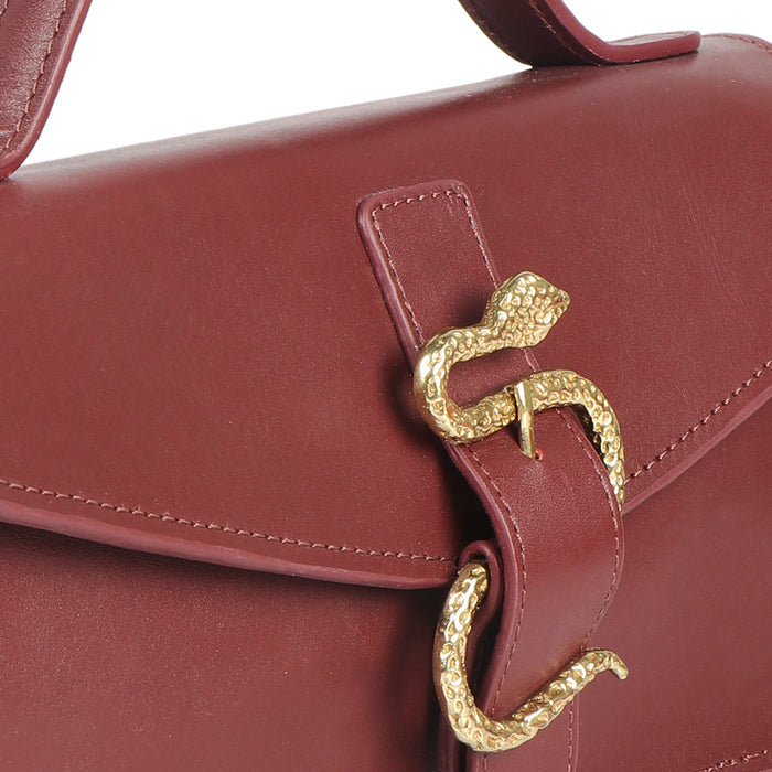 Kalinga 03 Red Leather Sling Bag