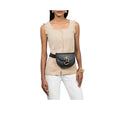 Kalinga 04 Black Leather Belt Bag