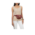 Kalinga 04 Red Leather Belt Bag