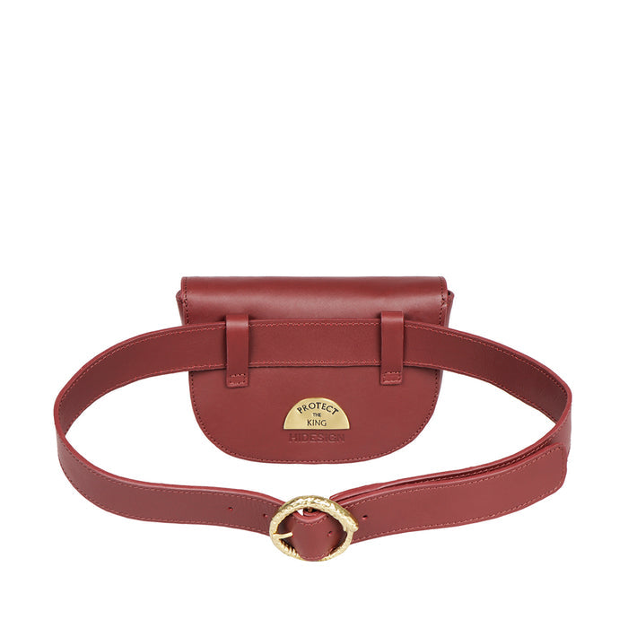 Kalinga 04 Red Leather Belt Bag