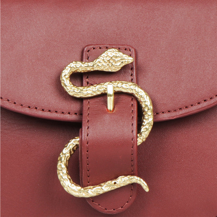 Kalinga 04 Red Leather Belt Bag