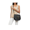 Kalinga 05 Black Leather Sling Bag