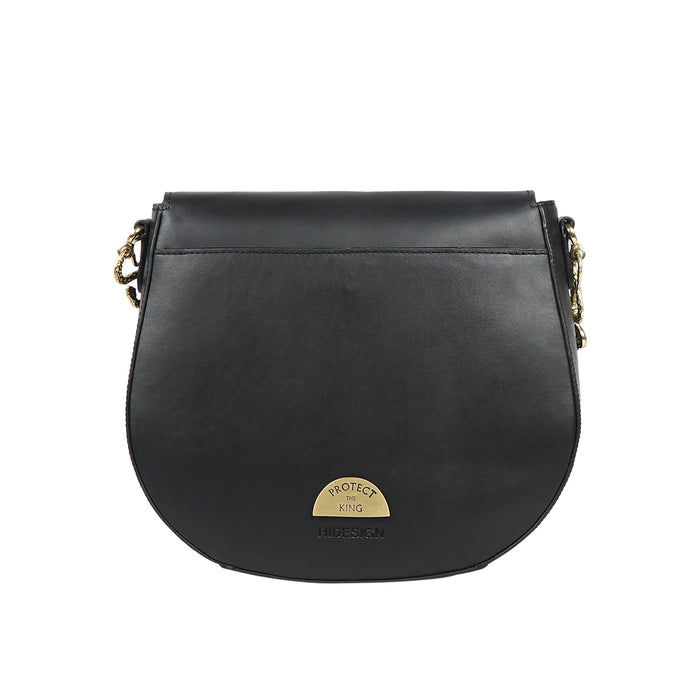 Kalinga 05 Black Leather Sling Bag
